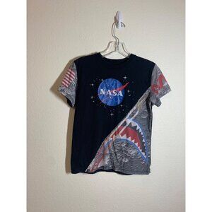 NASA Short Sleeve Tee Women's Size Small Black TShirt Casual Science Space AE1